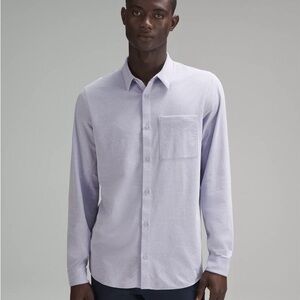 Lululemon Men’s Commission Long Sleeve Athletic Oxford in Dark Lavendar